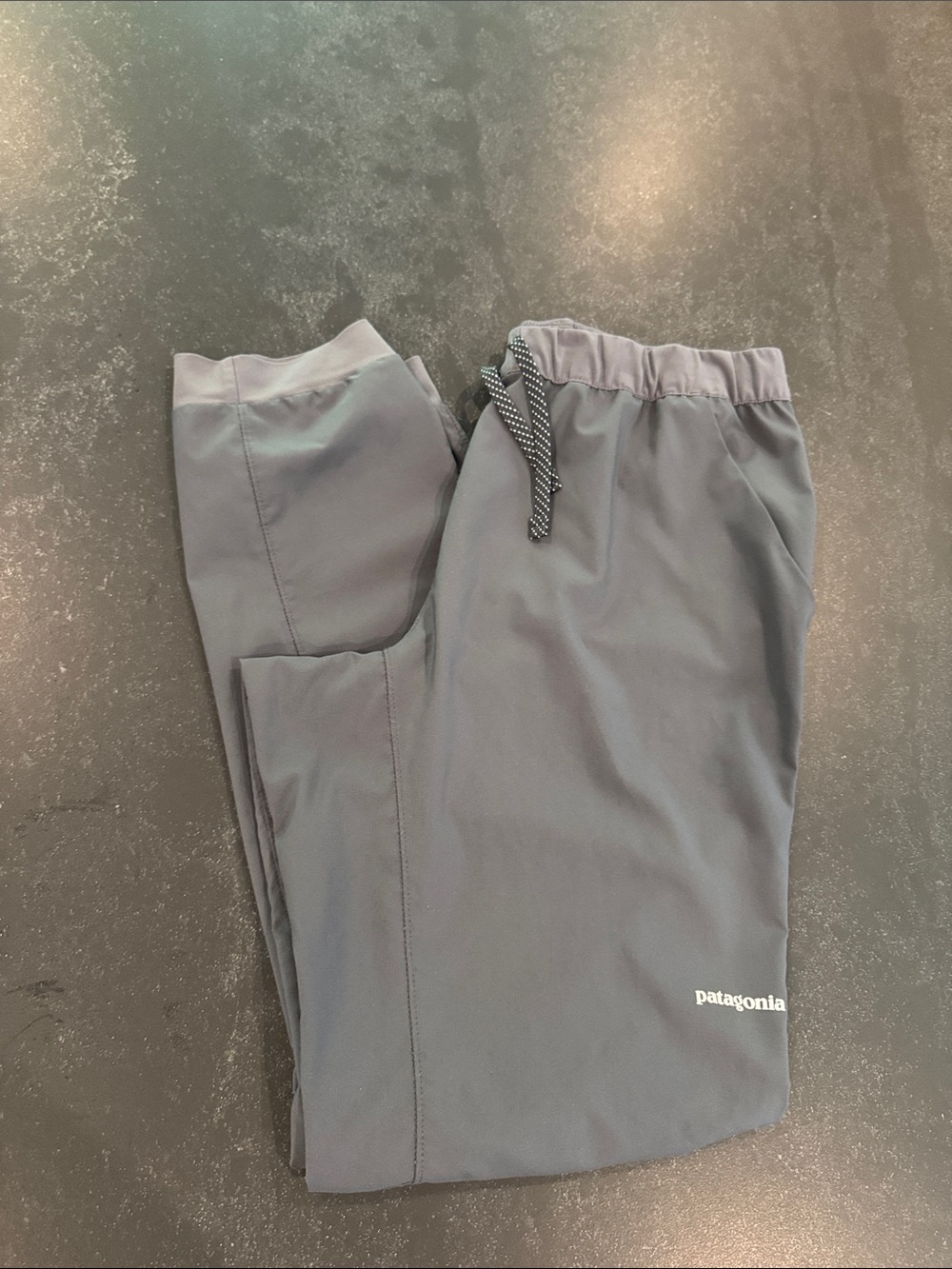 Patagonia Men's Light Gray Elastic-Waist Joggers